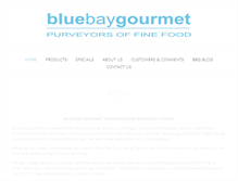 Tablet Screenshot of bluebaygourmet.com.au
